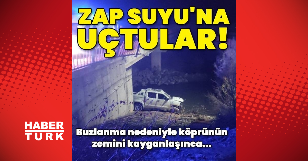 Hakkari’de 15 metre yükseklikteki köprüden Zap Suyu’na uçan kamyonette 4 kişi yaralandı